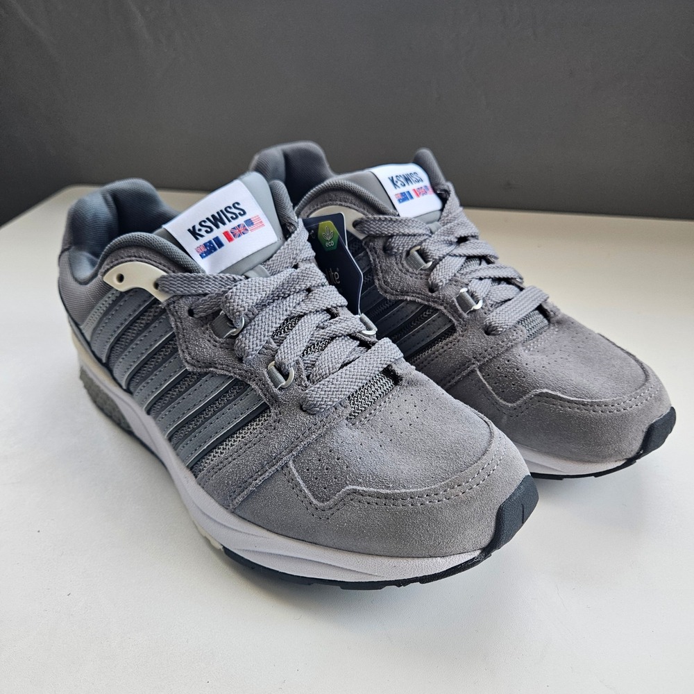K-Swiss Si-18 Sneakers Mens 8 Gray Grey Tennis Shoes Blokecore Streetwear